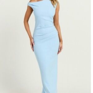 Blue asymmetrical Dress